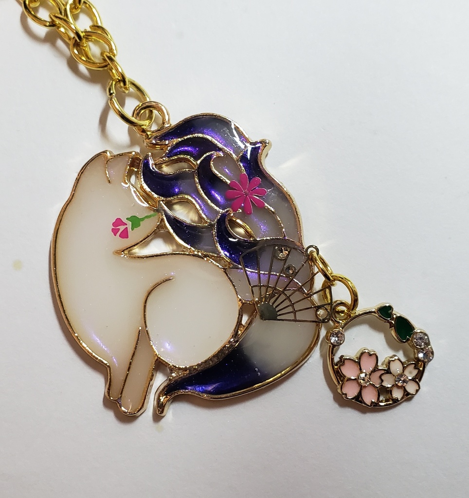 UVレジン バックチャームキーホルダー