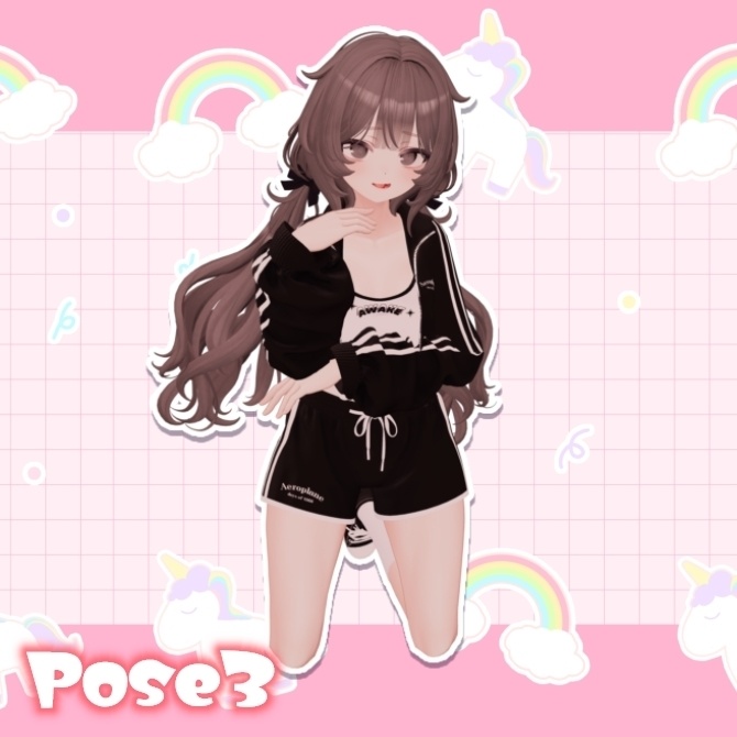 【FREE】ポーズアニメーション5種