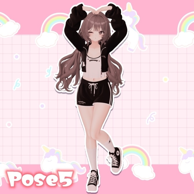 【FREE】ポーズアニメーション5種