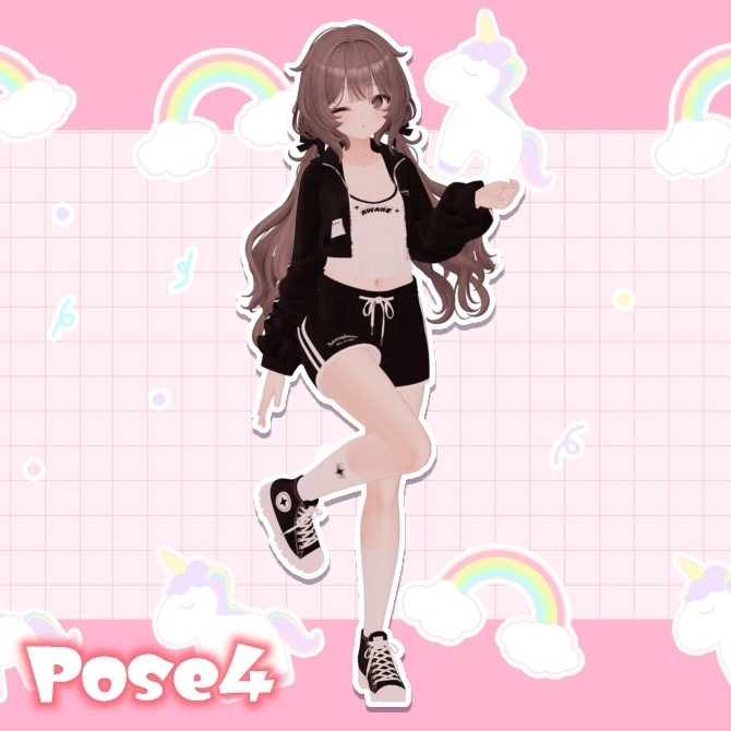 【FREE】ポーズアニメーション5種