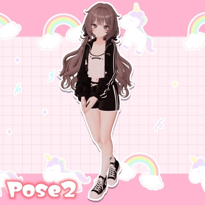 【FREE】ポーズアニメーション5種