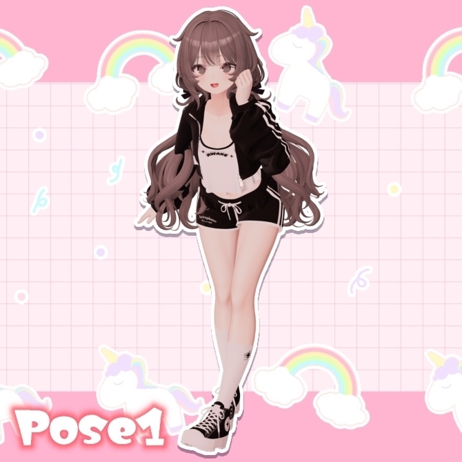 【FREE】ポーズアニメーション5種