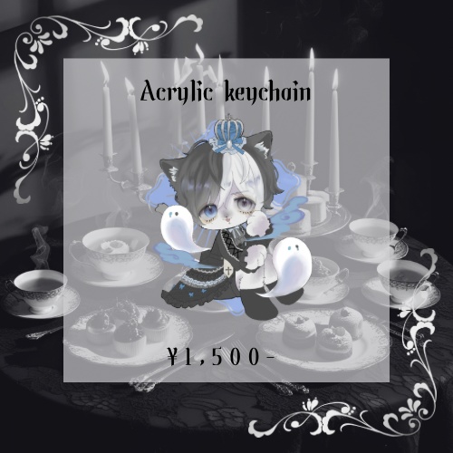 猫教祖アクリルキーホルダー