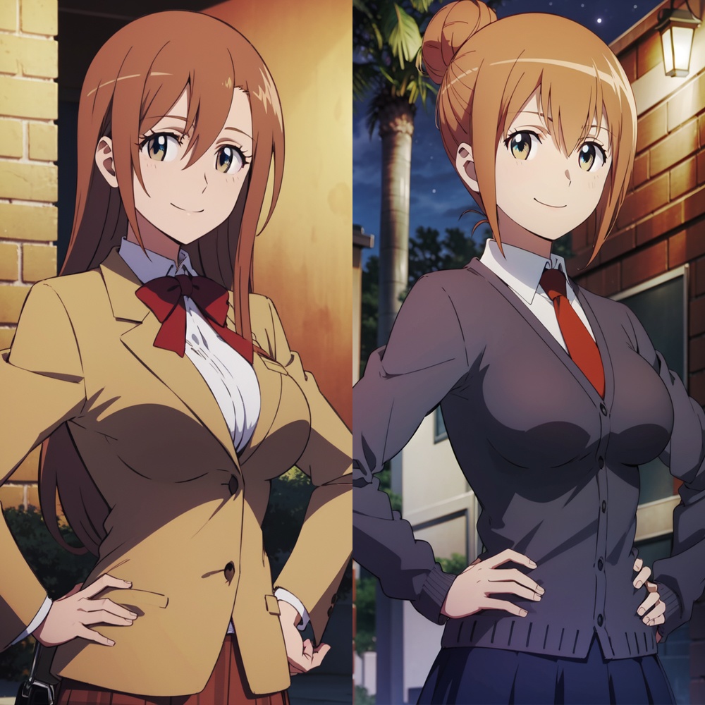 Shichijou Aria & Nozomi Mori (Seitokai Yakuindomo) SFW 
