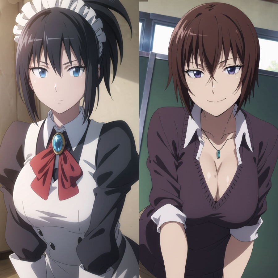 Dejima Sayaka & Yokoshima Naruko (Seitokai Yakuindomo) SFW