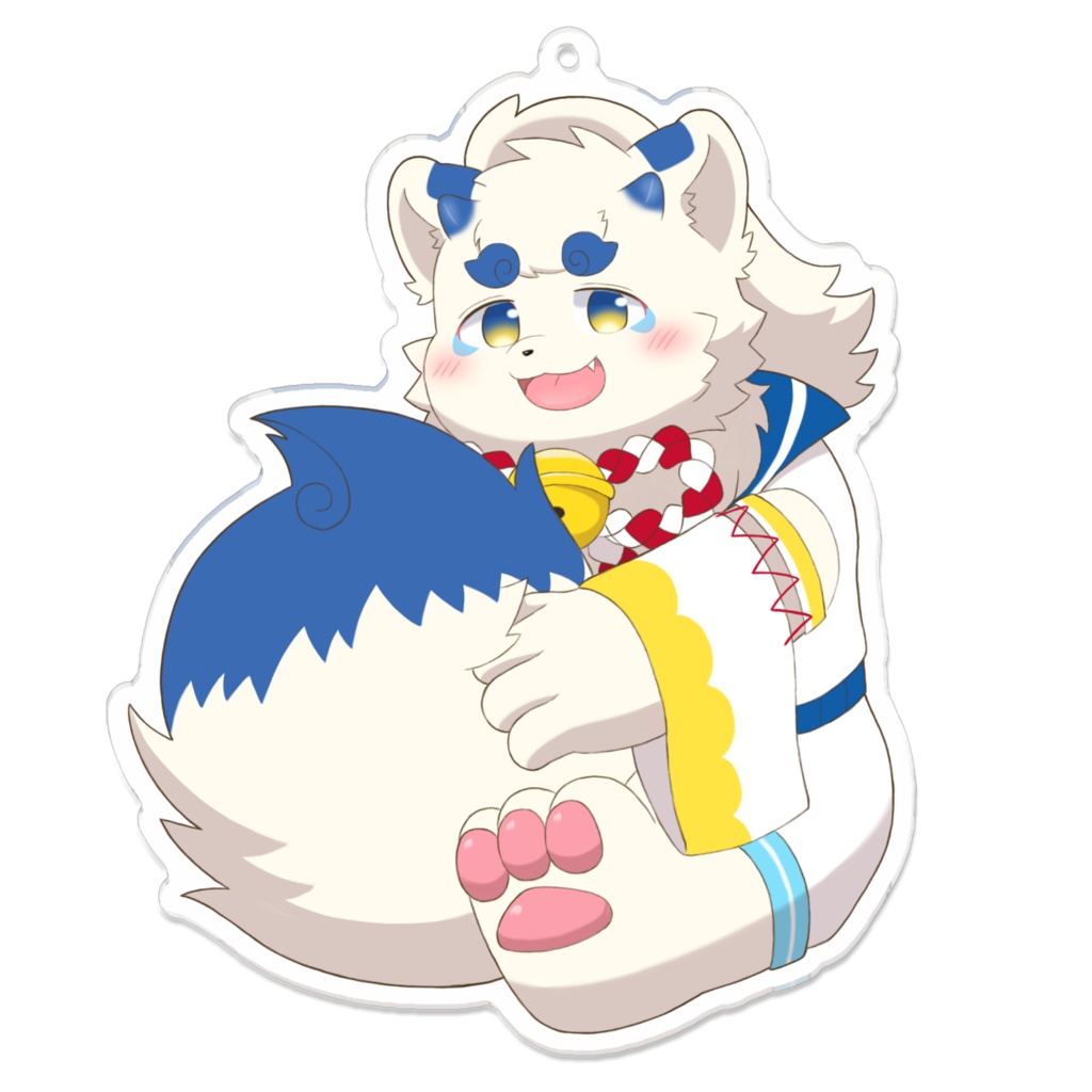 犬井狛白 しっぽもふもふアクキー