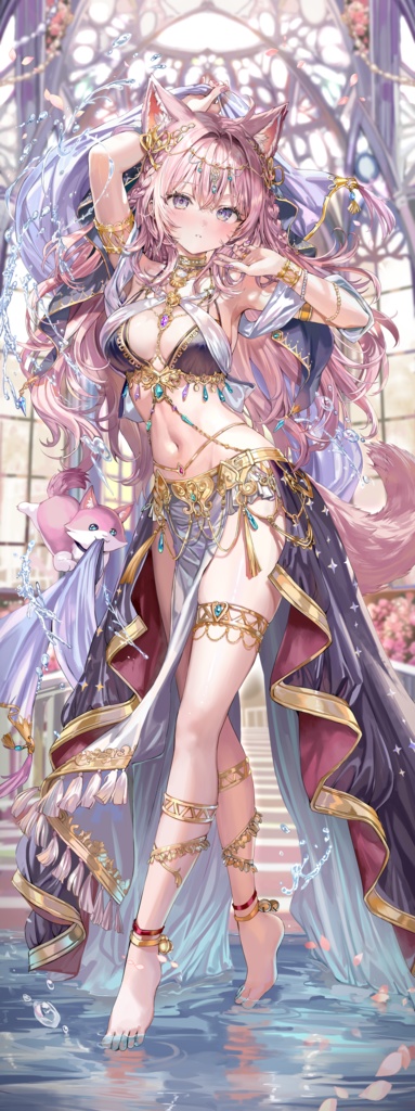 博衣こよりちゃん　踊り子タペストリー