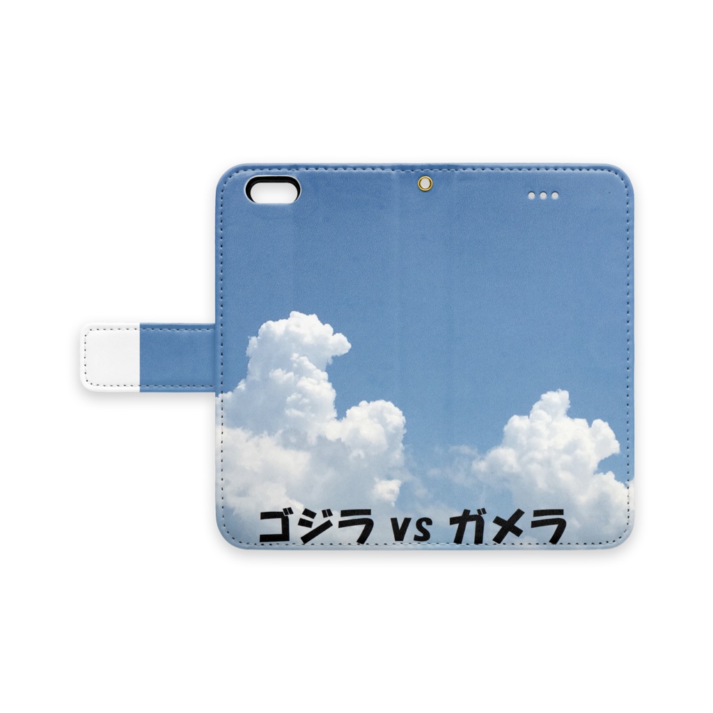 ゴジラvsガメラ 手帳型iphoneケース Iphone 6 6s ストラップ穴 あり 青のぷよの世界 Booth
