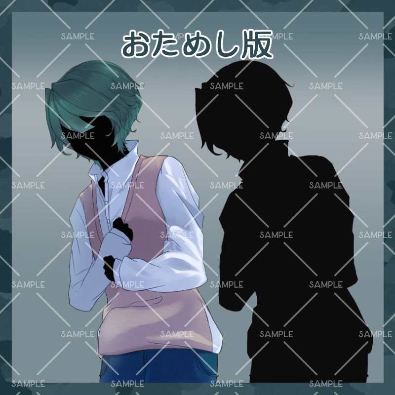 【無料/有料】立ち絵素材_気弱な子_表情差分 9枚+α