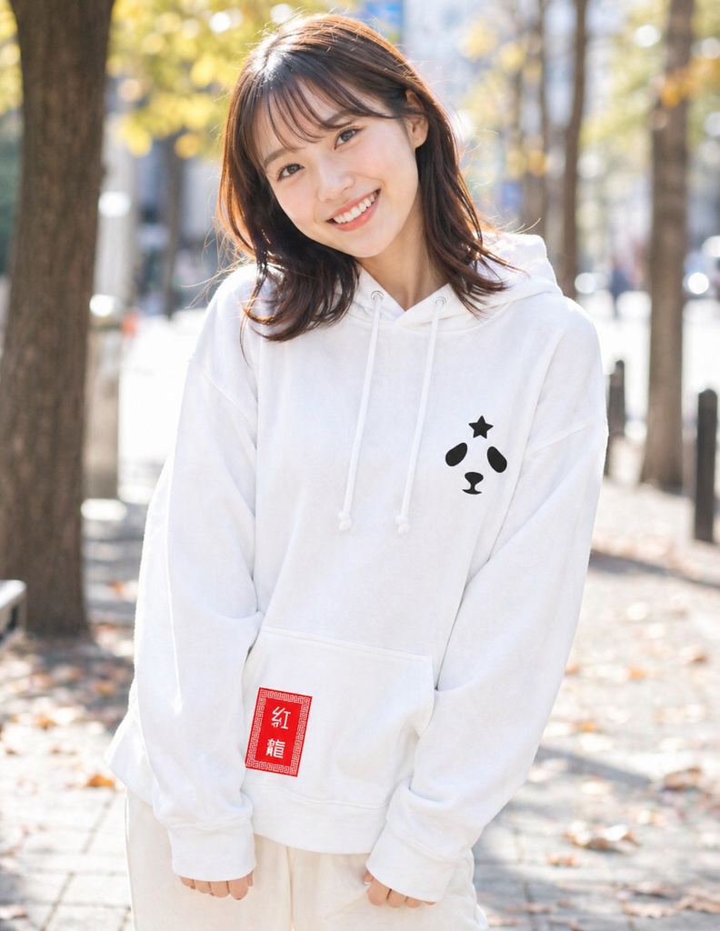 紅美鈴　Doragon PANDAプルパーカー