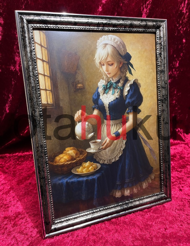 十六夜咲夜　『ミルクを注ぐ女』　A4アートパネル