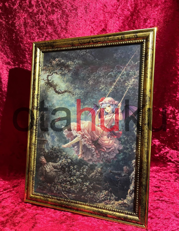 レミリア・スカーレット　『ぶらんこ』　A4アートパネル