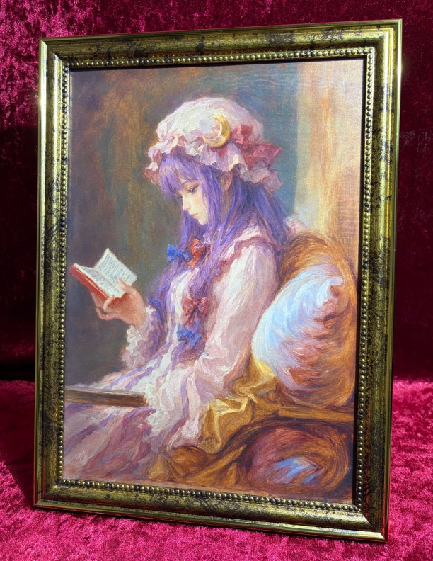 パチュリー・ノーレッジ 『読書をする娘』 A4アートパネル