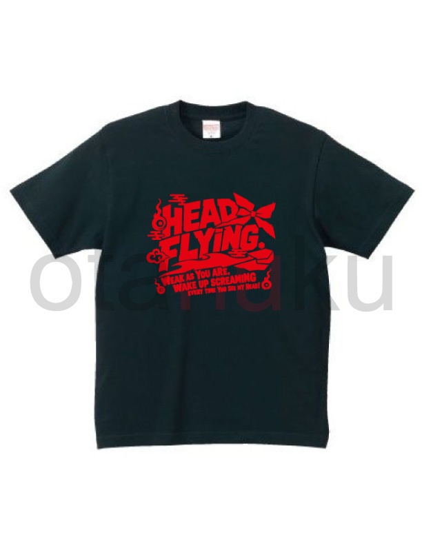 赤蛮奇 head flying Tシャツ
