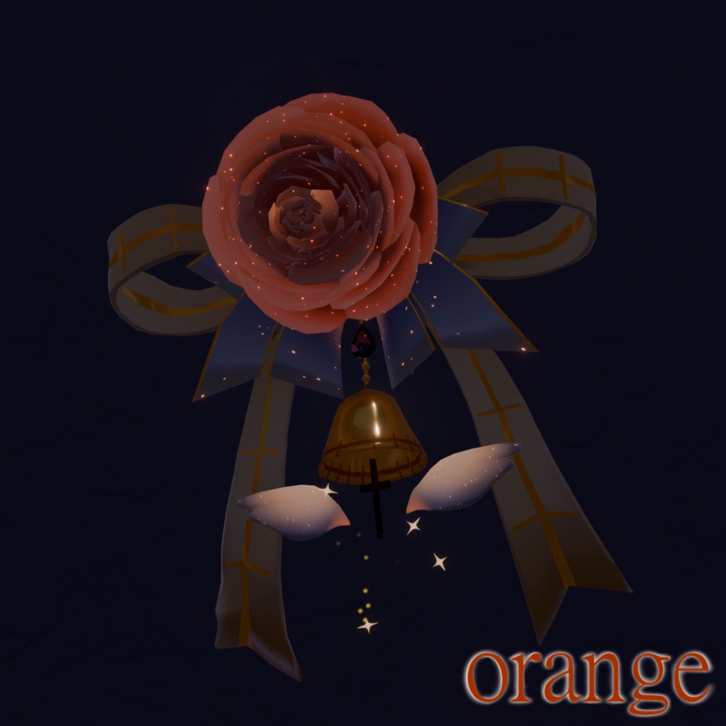 【ヘッドアクセサリー】ラナンキュラス++パーティクル付き++