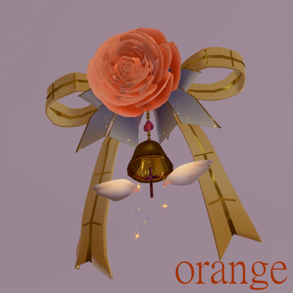 【ヘッドアクセサリー】ラナンキュラス++パーティクル付き++