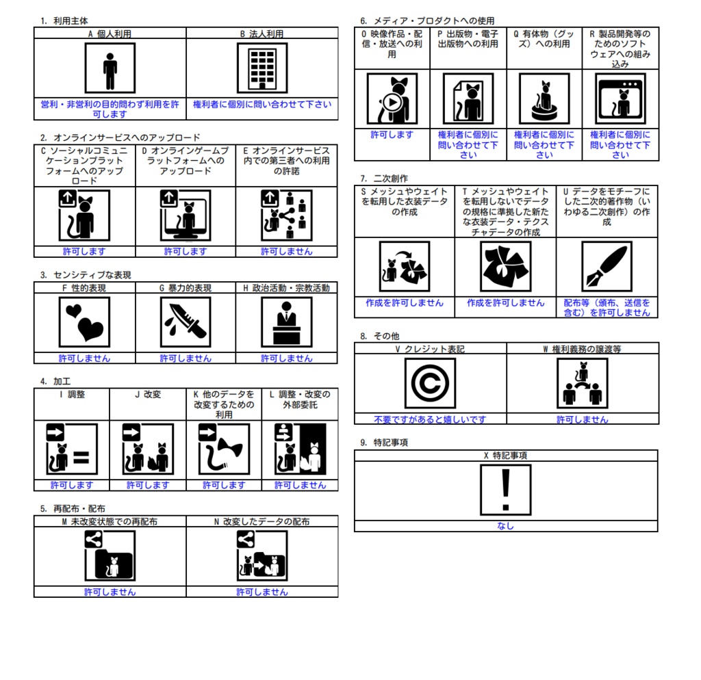 simple hair crip +開閉シェイプキー付き+