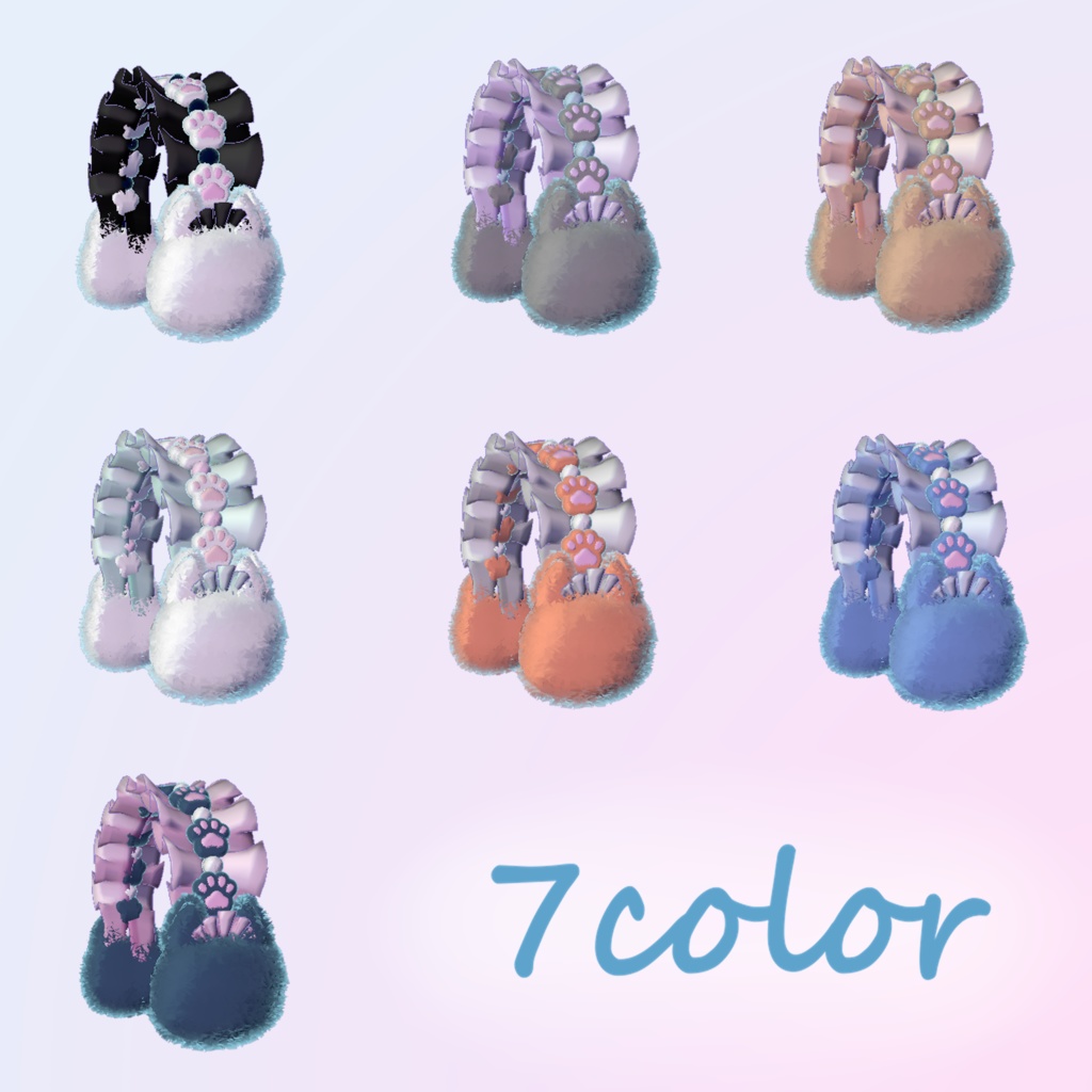 ~cat earmuff~ 7color