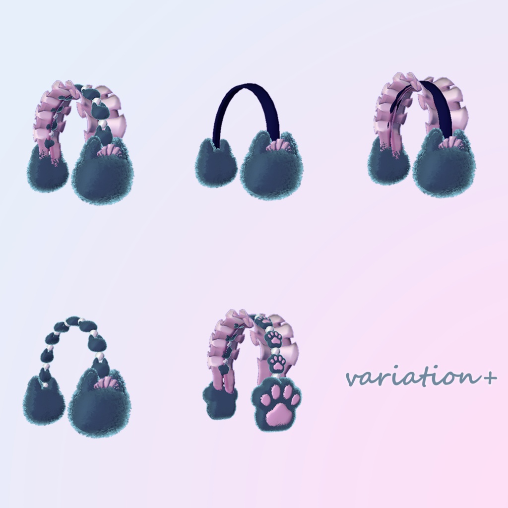 ~cat earmuff~ 7color