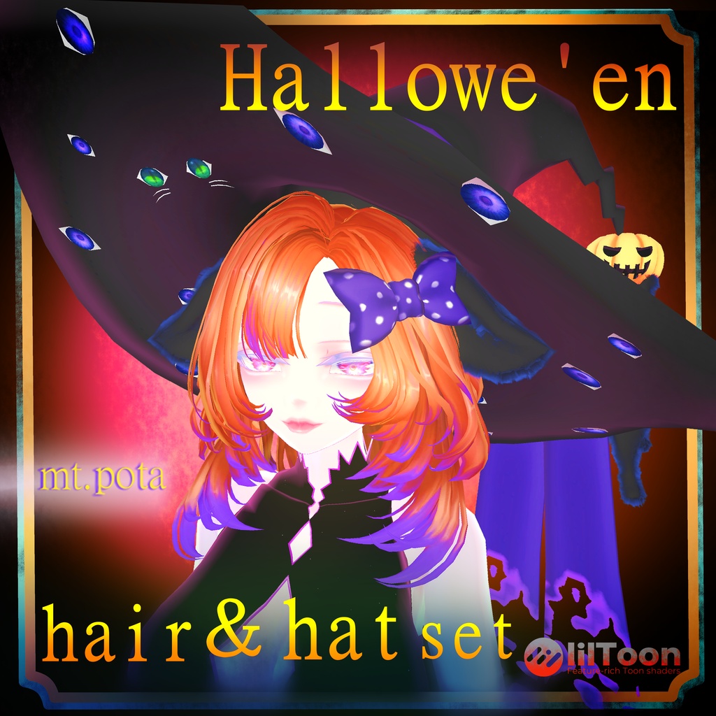★SALE★【hair&hat】Hallowe'enset~ニャンコぼうし~