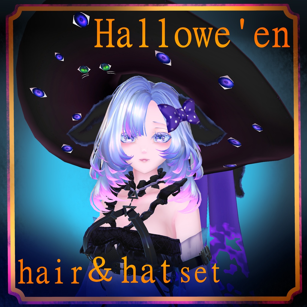 ★SALE★【hair&hat】Hallowe'enset~ニャンコぼうし~