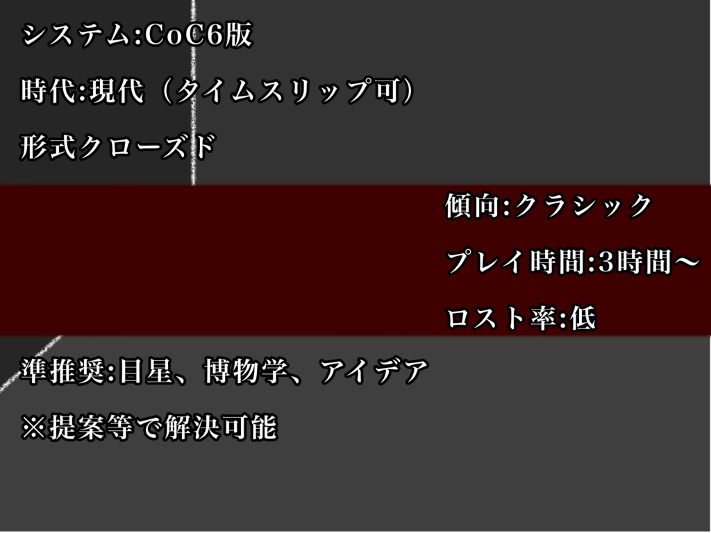 CoC『あなたたちは気がつくと』