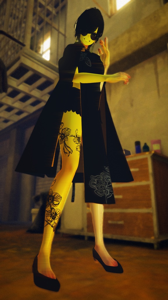 【無料配布】胡蝶蘭刺青テクスチャ