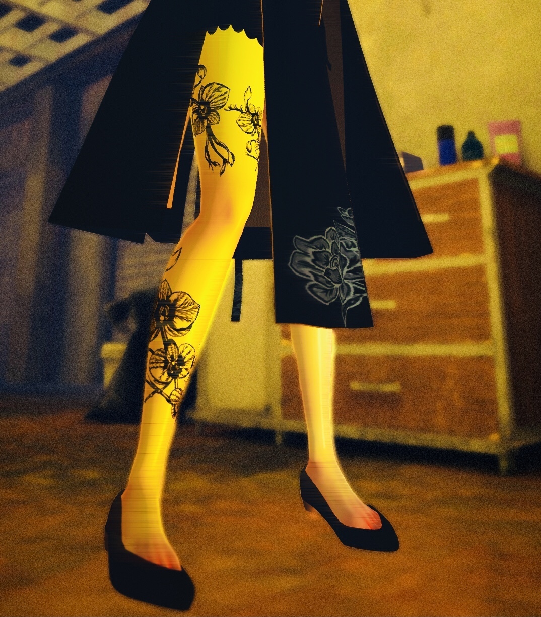 【無料配布】胡蝶蘭刺青テクスチャ