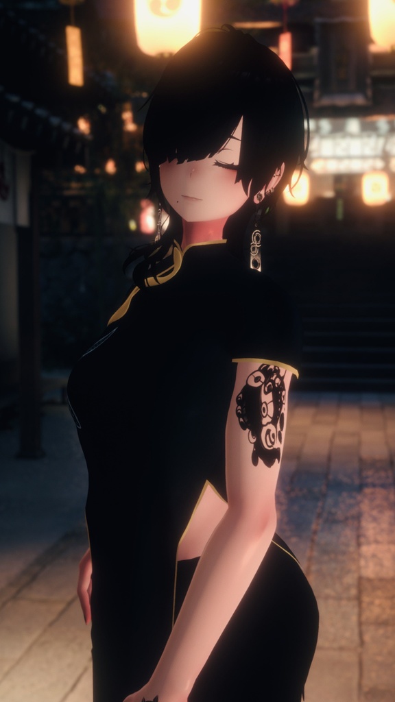 【無料配布】目玉の群れ刺青テクスチャ