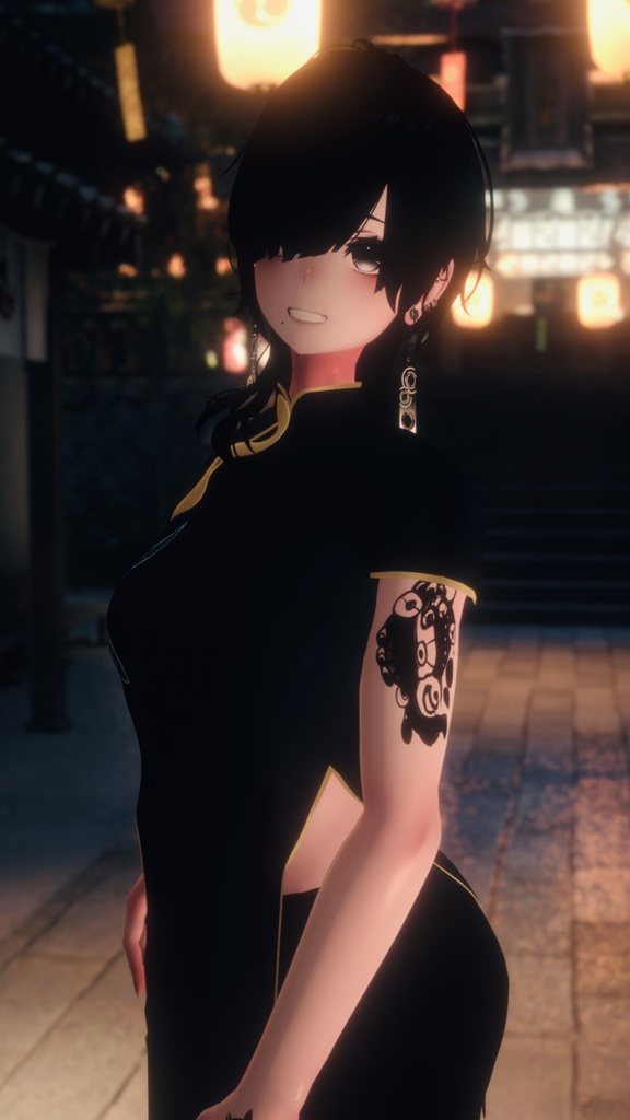 【無料配布】目玉の群れ刺青テクスチャ