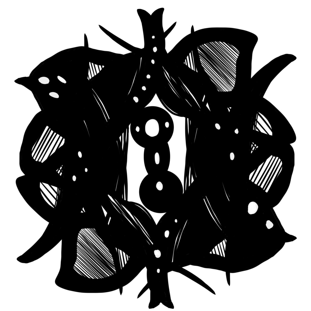 【無料配布】影喰ノ紋刺青テクスチャ