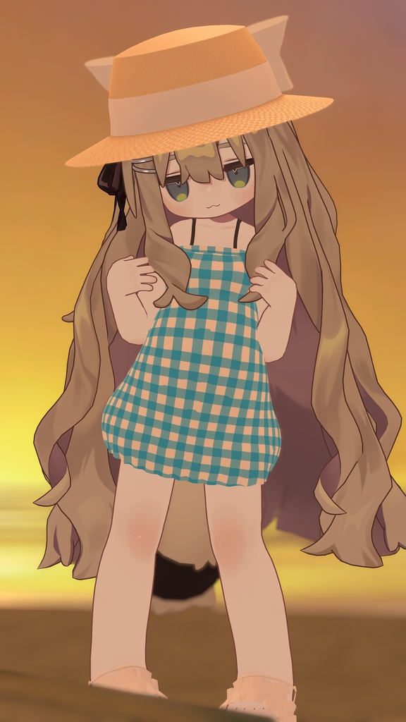 【キプフェル対応】もくもくワンピース -MokumokuOP-(帽子付)