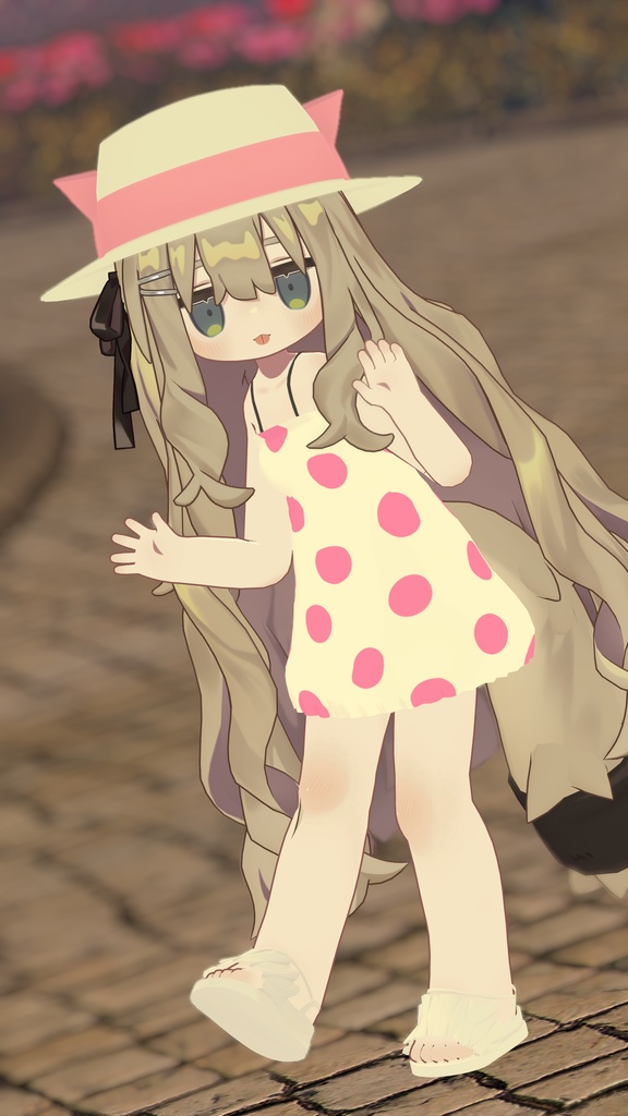 【キプフェル対応】もくもくワンピース -MokumokuOP-(帽子付)