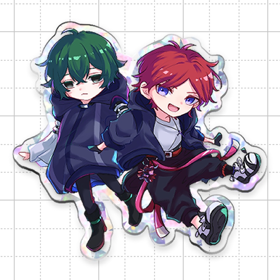 アクキー《理紅＆氷緑》