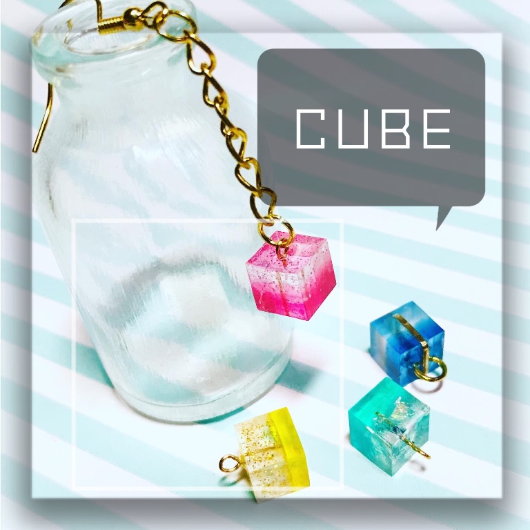 カスタムキューブ(ピアス/イヤリング)