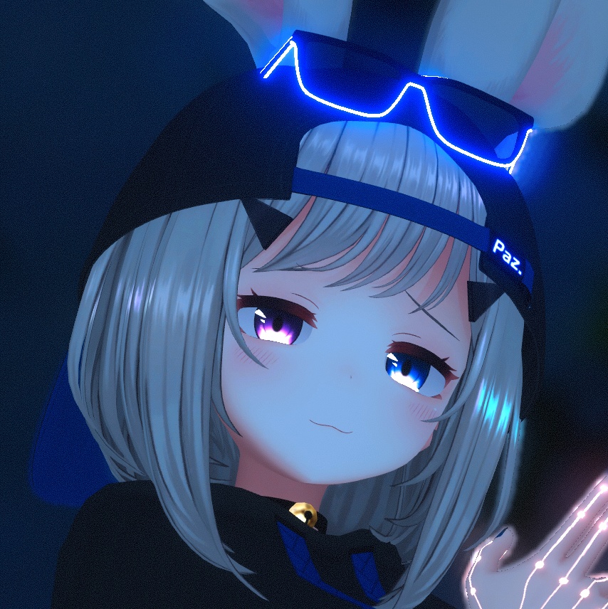 3Dモデル【ネオンメガネ】4色バリエーション