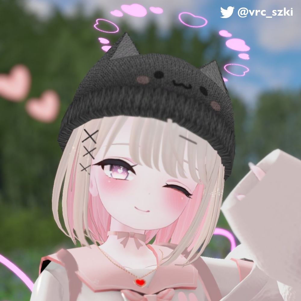 猫ビーニー (Cat Winter Beanie)【4色バリエーション】