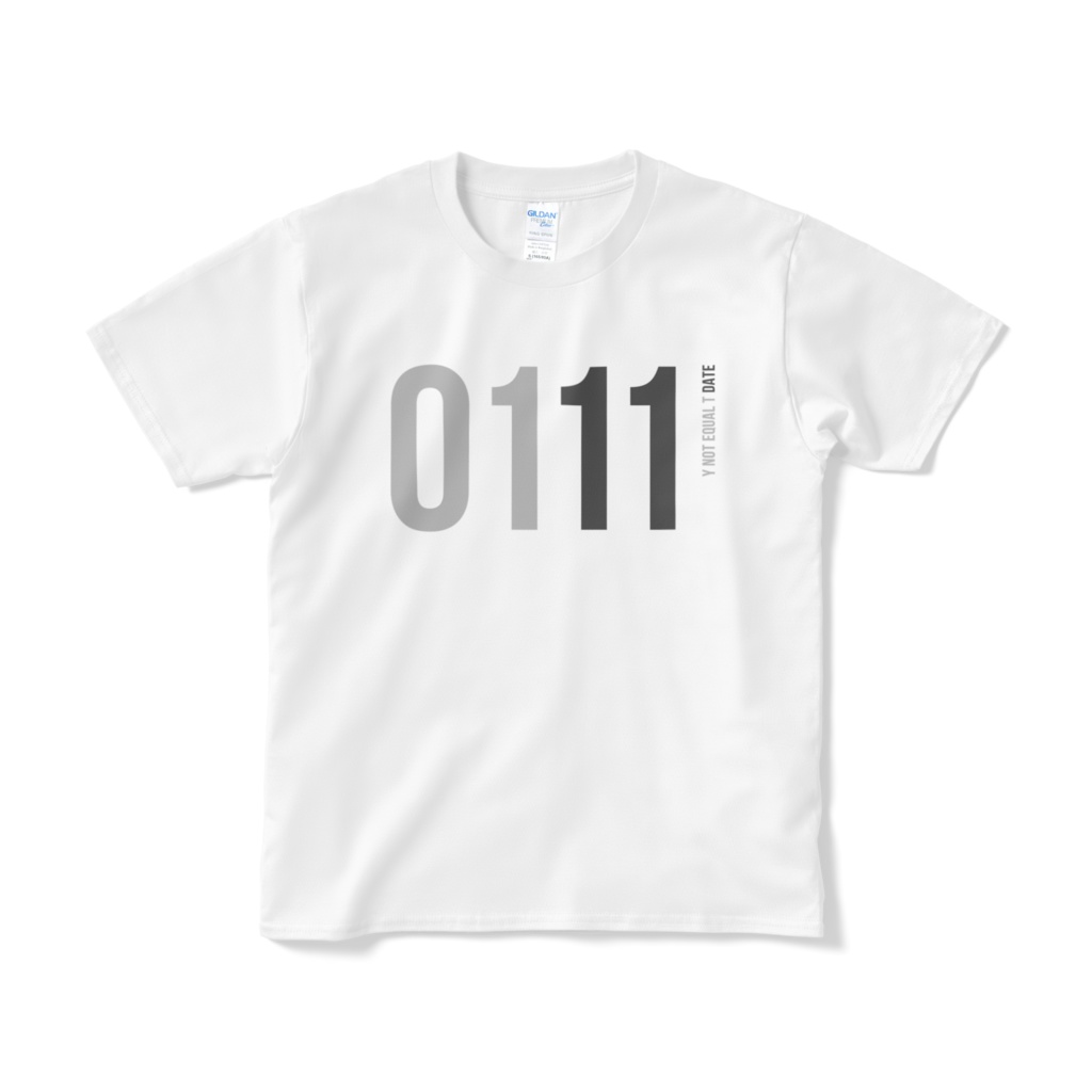 0111：WHITE：Y!=T DATE：T-Shirt