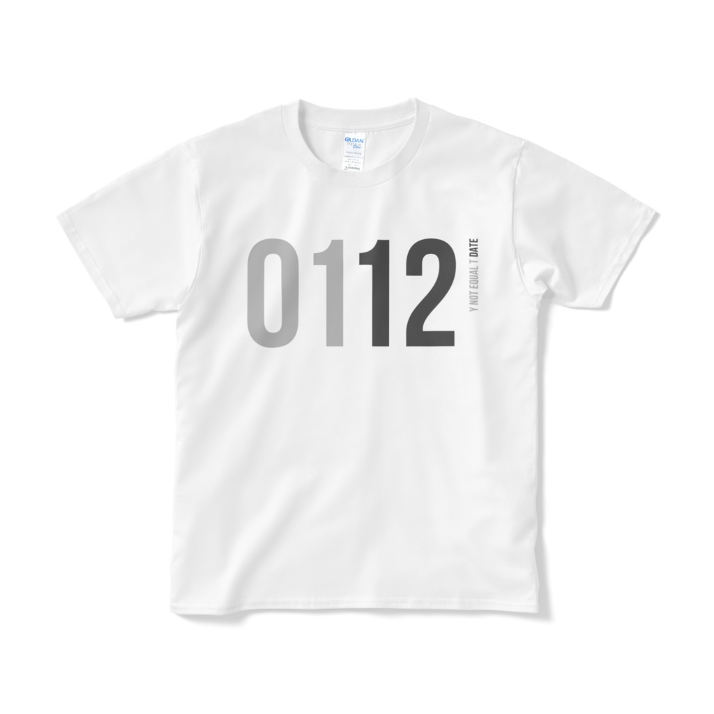 0112：WHITE：Y!=T DATE：T-Shirt