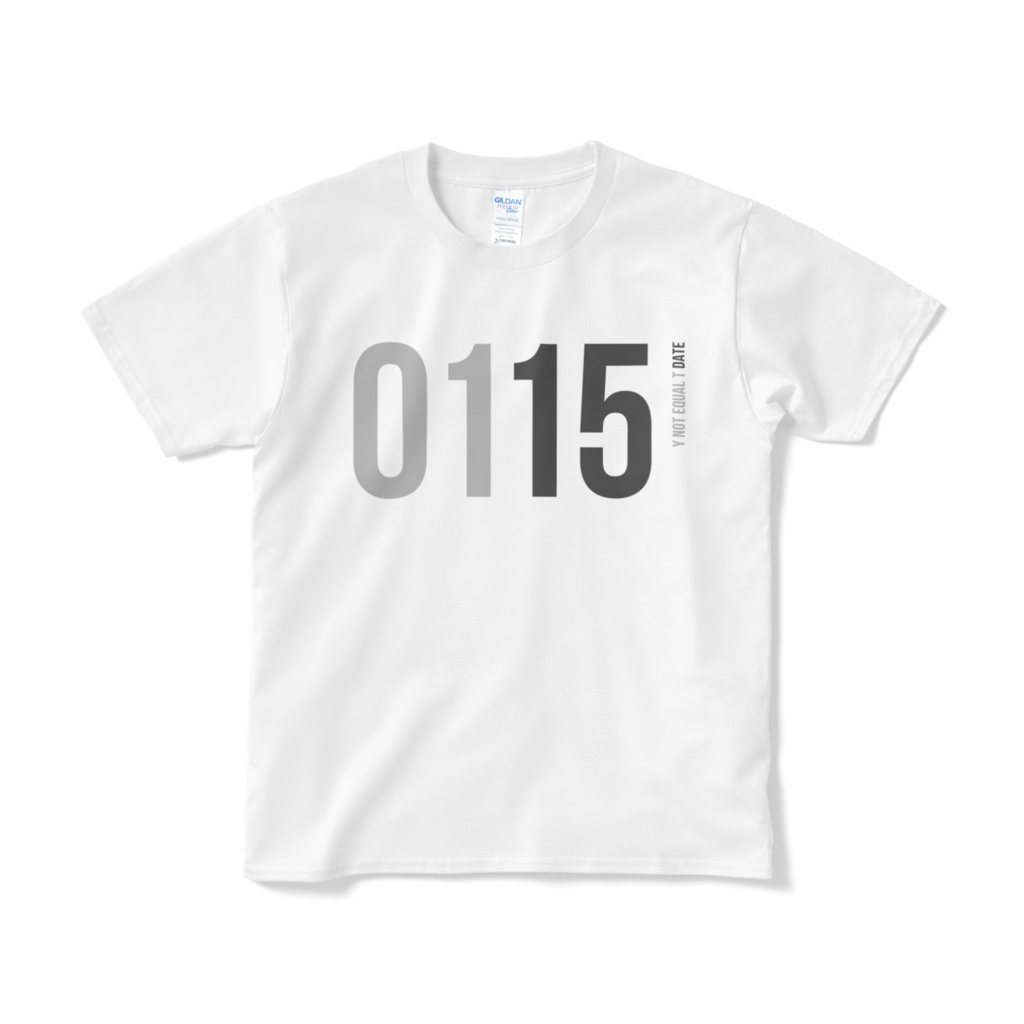 0115：WHITE：Y!=T DATE：T-Shirt