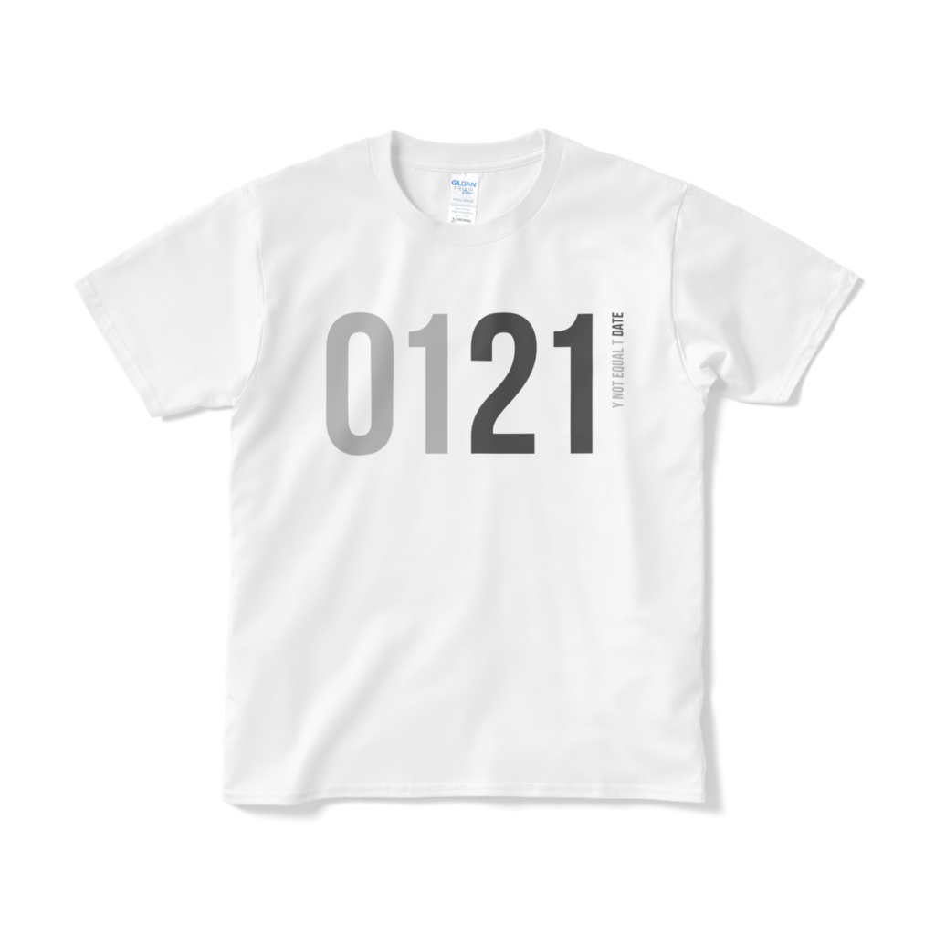 0121：WHITE：Y!=T DATE：T-Shirt