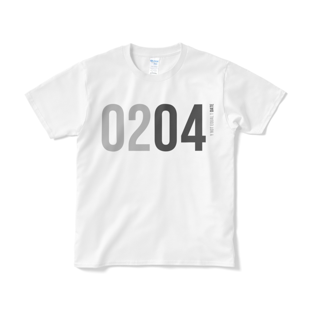 0204：WHITE：Y!=T DATE：T-Shirt