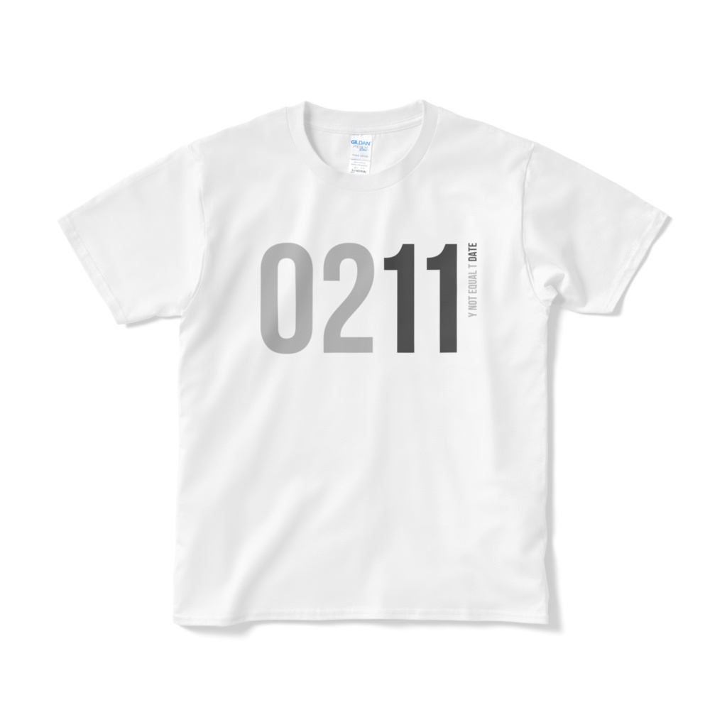 0211：WHITE：Y!=T DATE：T-Shirt