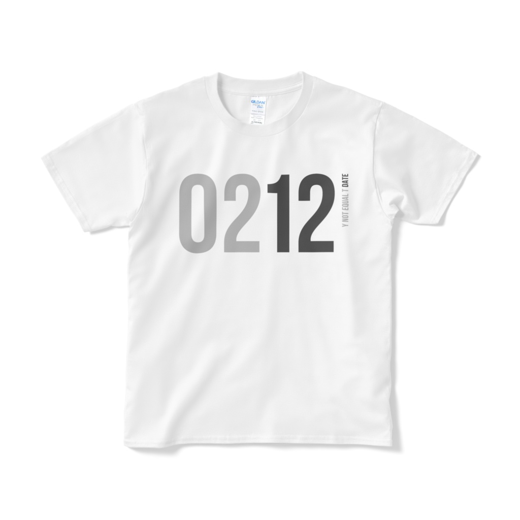 0212：WHITE：Y!=T DATE：T-Shirt