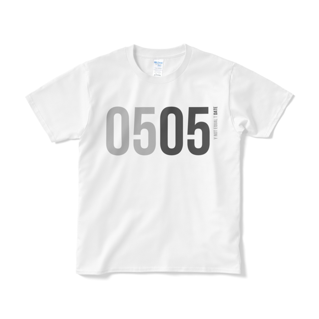 0505：WHITE：Y!=T DATE：T-Shirt