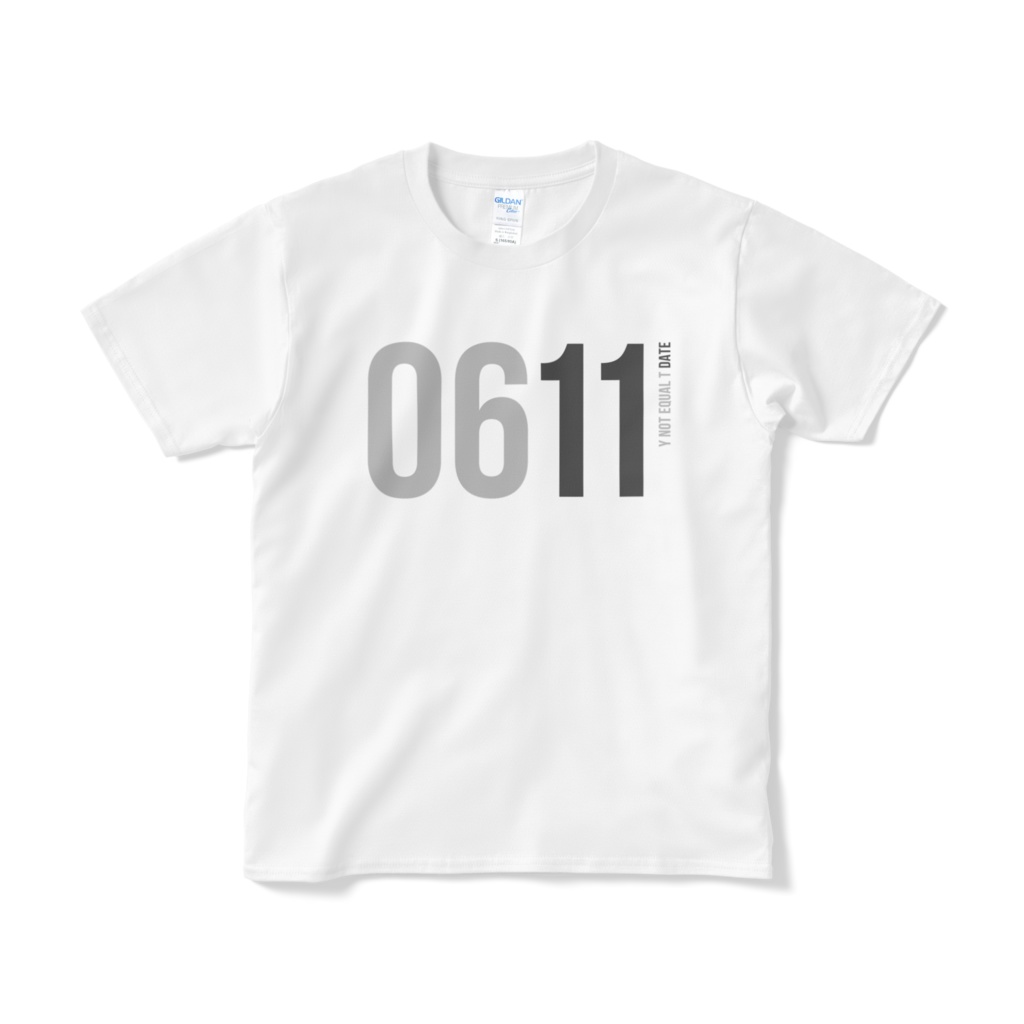 0611：WHITE：Y!=T DATE：T-Shirt