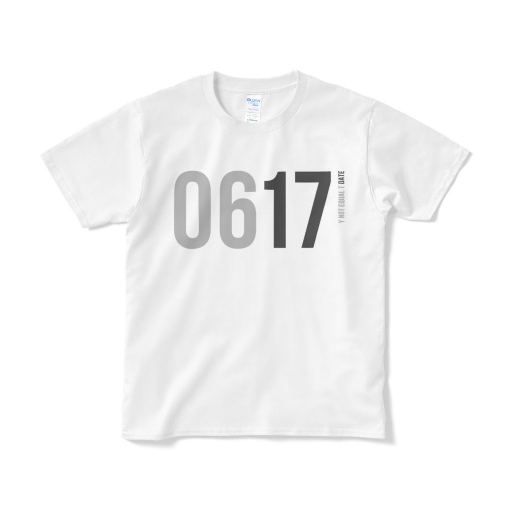 0617：WHITE：Y!=T DATE：T-Shirt