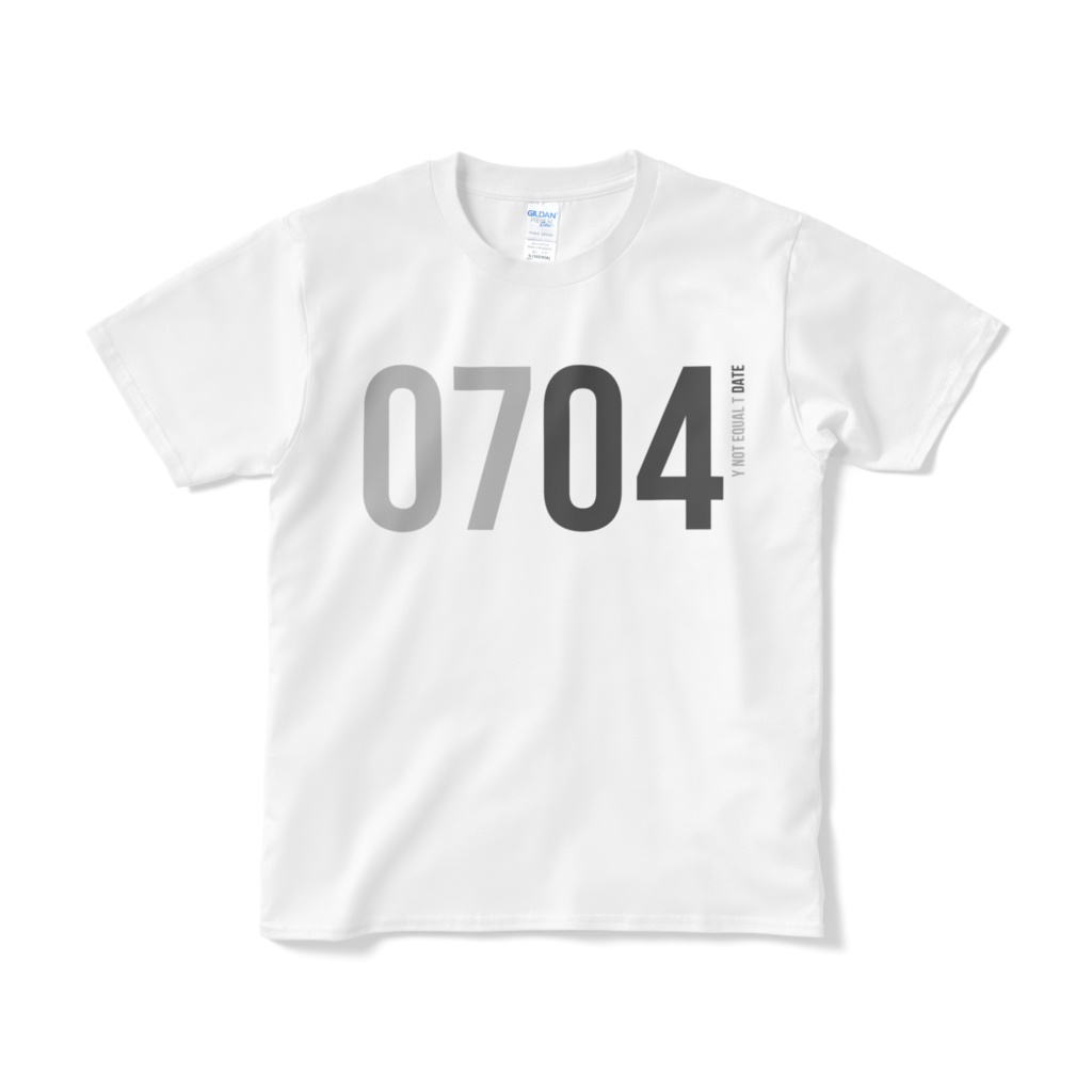 0704：WHITE：Y!=T DATE：T-Shirt