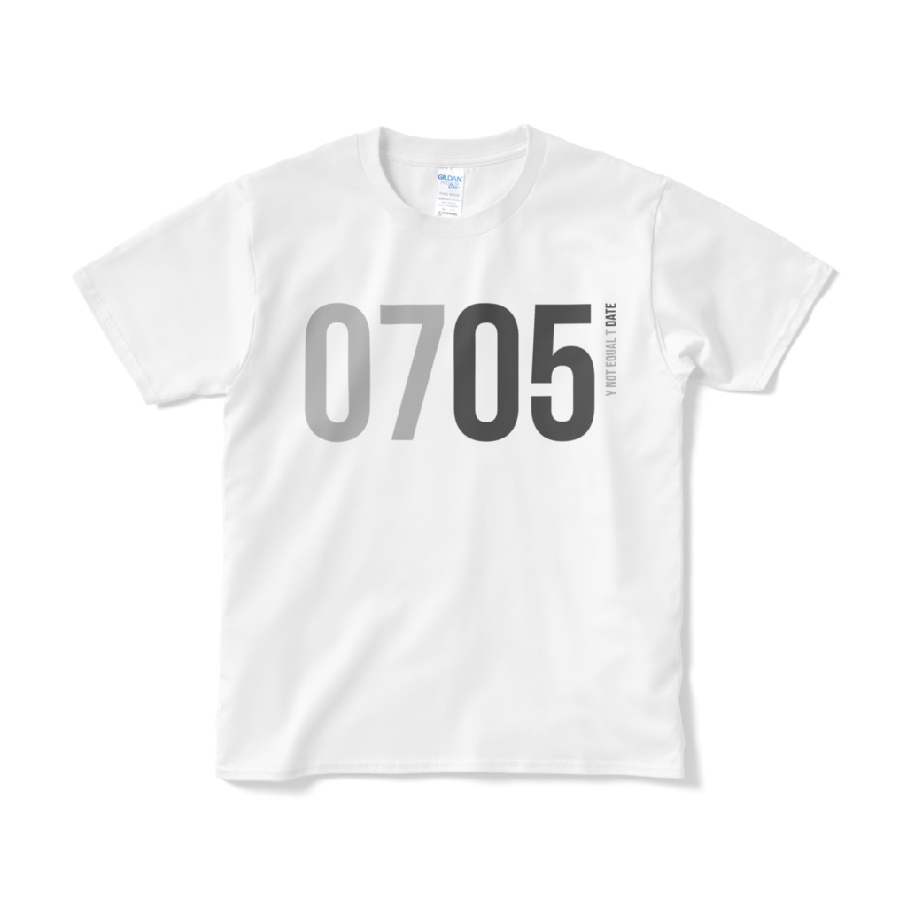 0705：WHITE：Y!=T DATE：T-Shirt