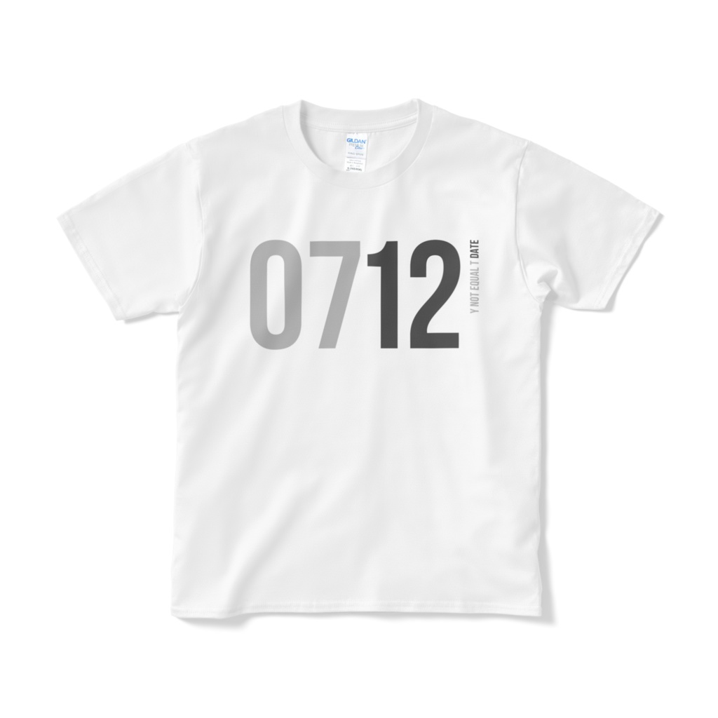 0712：WHITE：Y!=T DATE：T-Shirt